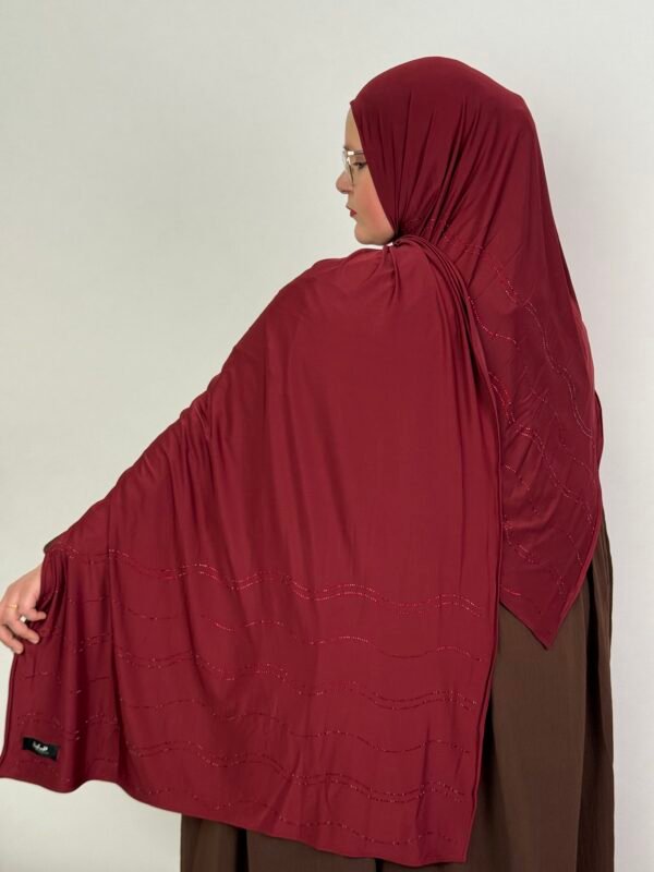 image00003 Liquid Jersey mit Steine Bordeaux