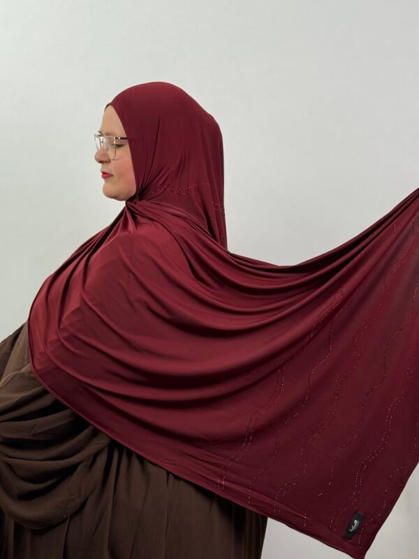 image00005 Liquid Jersey mit Steine Bordeaux