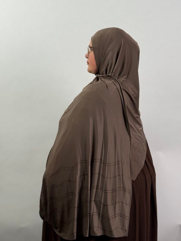 image00025 Liquid Jersey mit Steine Braun