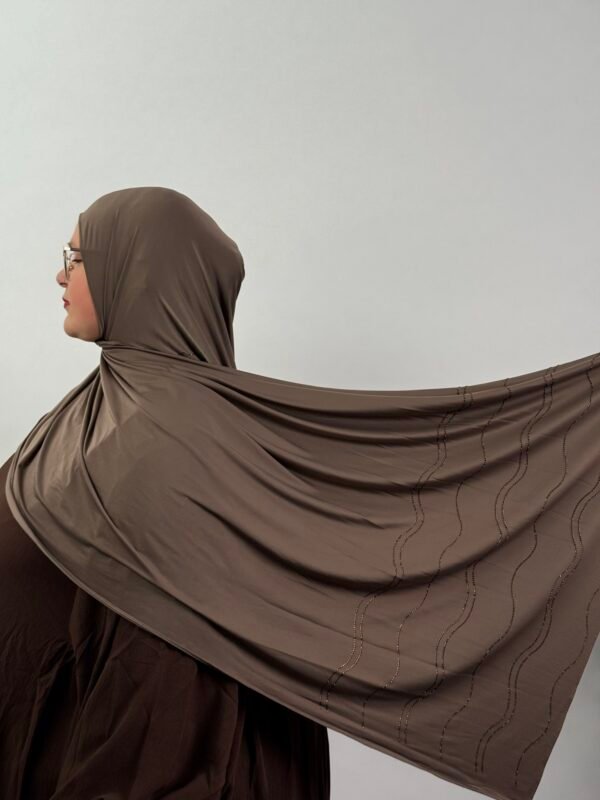 image00028 Liquid Jersey mit Steine Braun