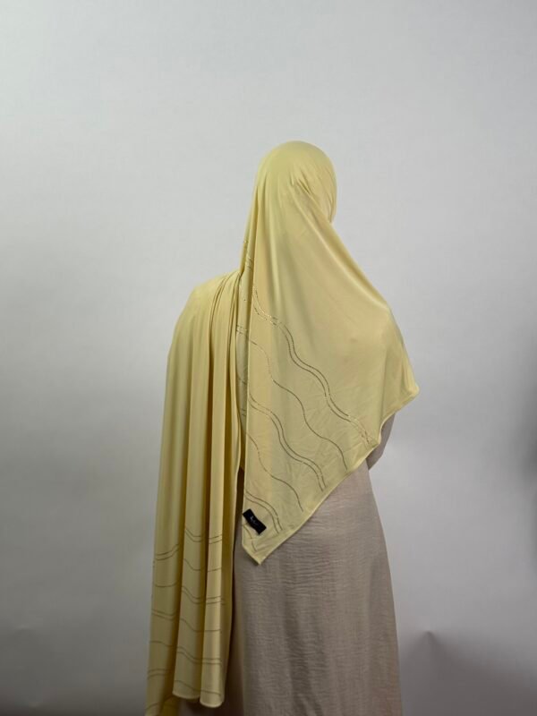 image00033 Liquid Jersey mit Steine Buttergelb