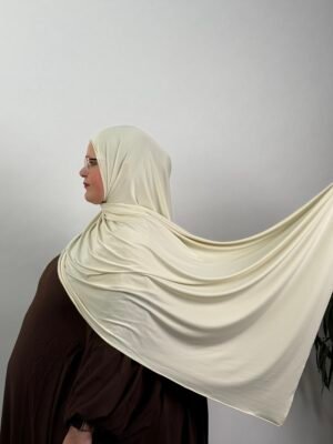 Liquid Jersey Creme-Weiß