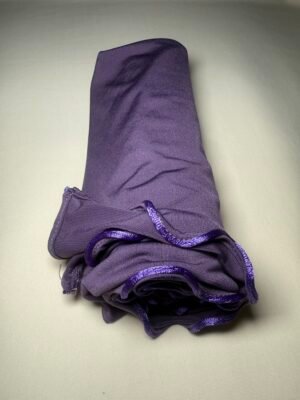 Satin Jersey mit Wellen Navy