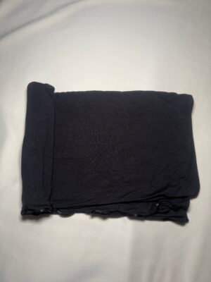Cotton Jersey mit Wellen Schwarz