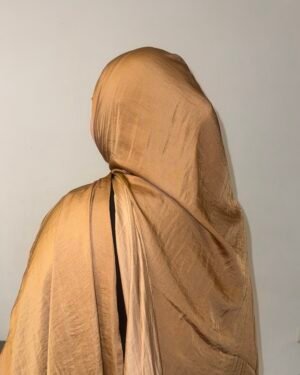 Satin Velvet Limette Braun