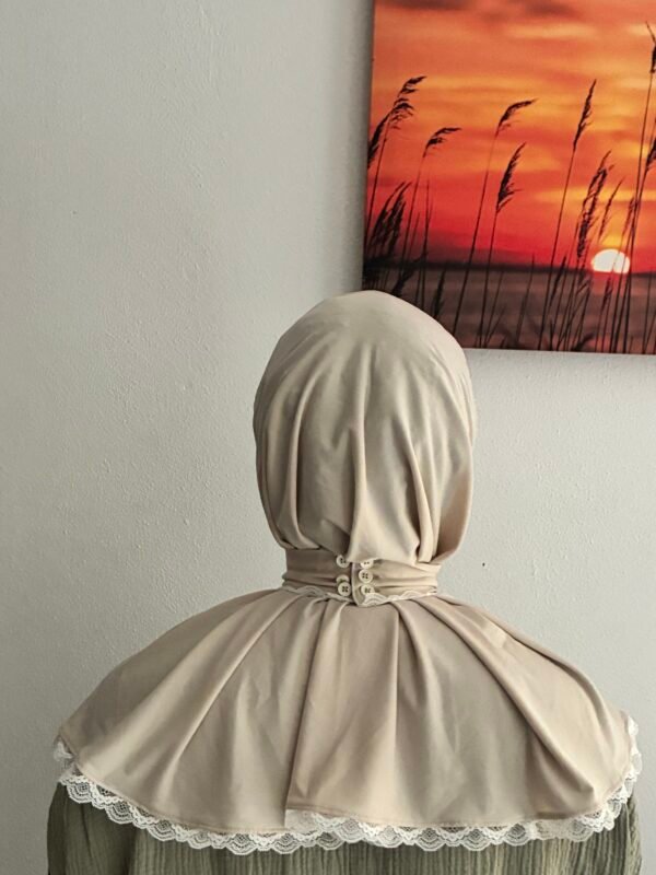 Hijab To Go with Lace Beige