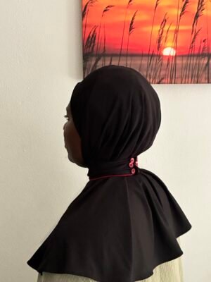 Hijab To Go with Edge Black