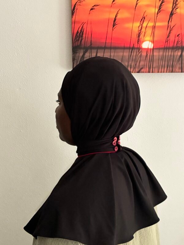 Hijab To Go with Edge Black