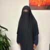 Khimar Layyin Schwarz