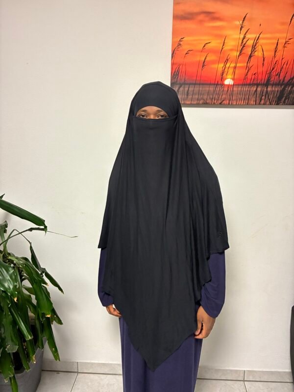 Khimar Layyin Schwarz